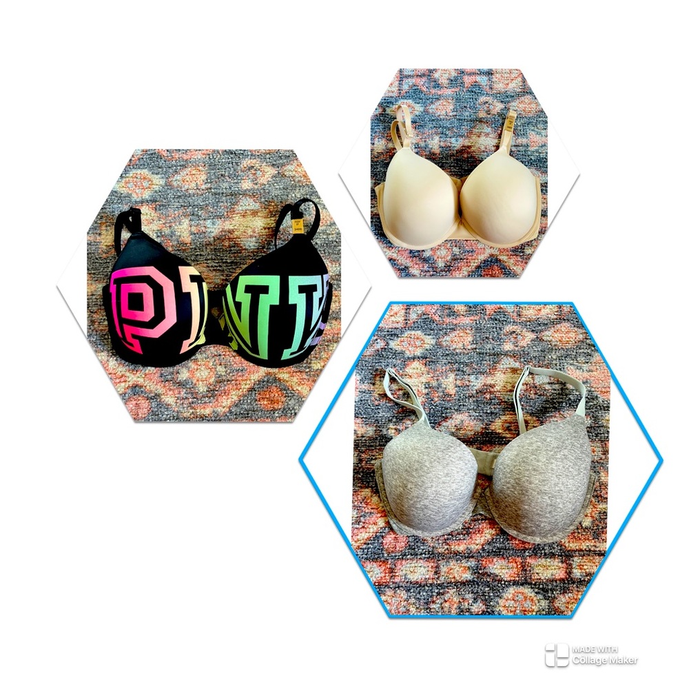 PINK Push-up Bra Lot 34DD